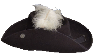 schwarzer, breitkrempiger Hut